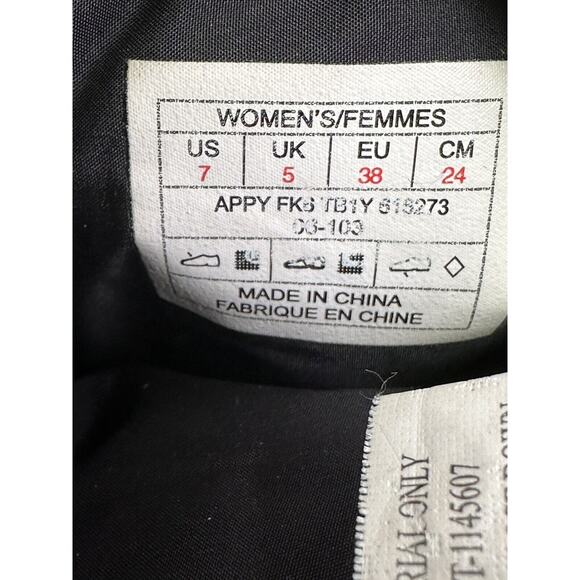 The North Face Appy Women's Winter Boots Black Quilted Puffer Goose Down Size 7 - Picture 13 of 14